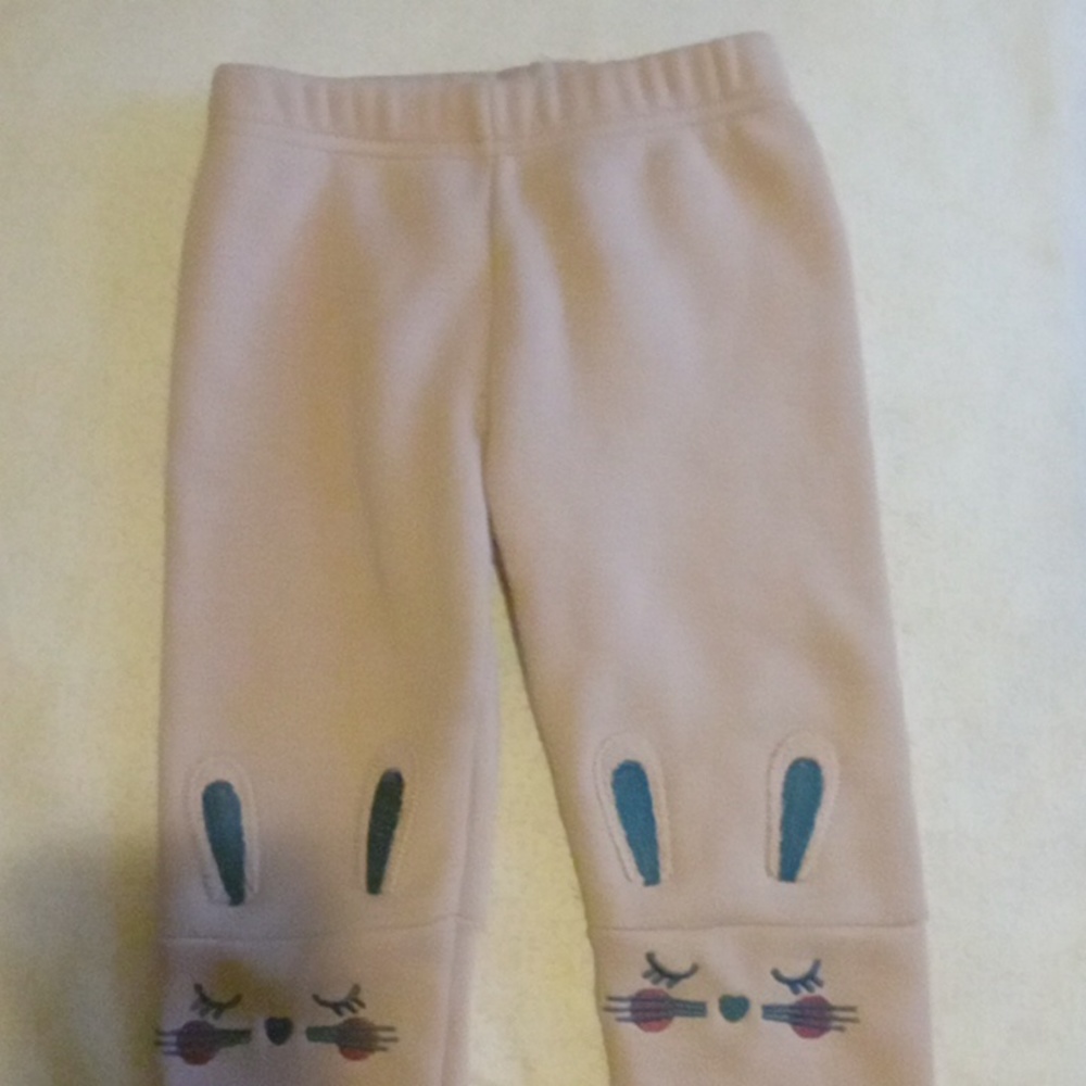 Kids sweatpants with rabbit print